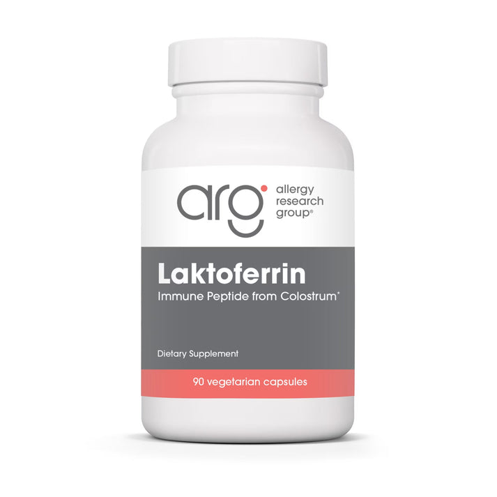Allergy Research Group Laktoferrin - 120 vegetarian capsules bottle front label