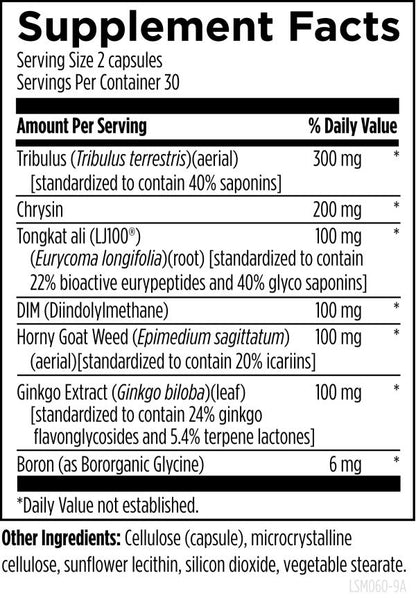 LibidoStim-M™ 60 capsules supplement facts image