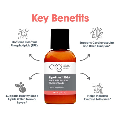 LipoPhos® EDTA - suggested use: 1 to 3 ounces weekly with cranberry juice or lemonade