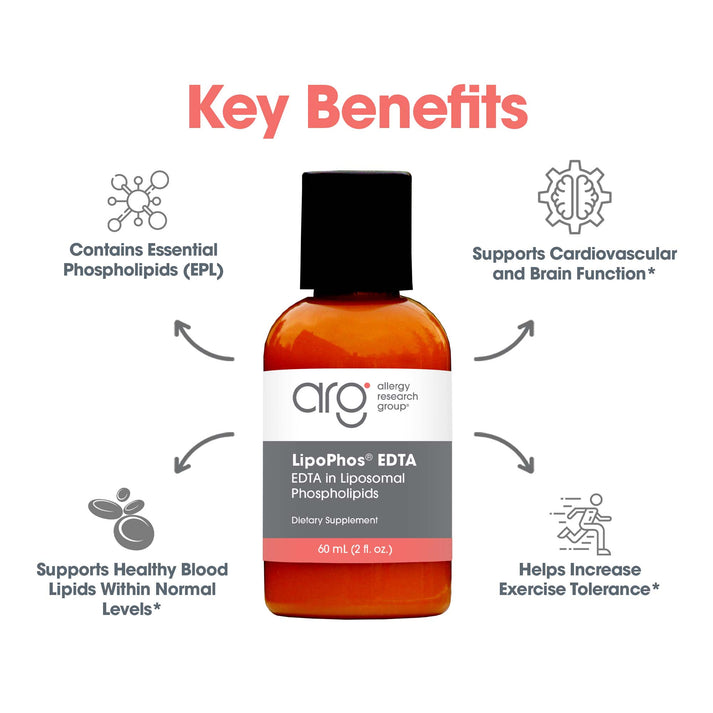 LipoPhos® EDTA - suggested use: 1 to 3 ounces weekly with cranberry juice or lemonade