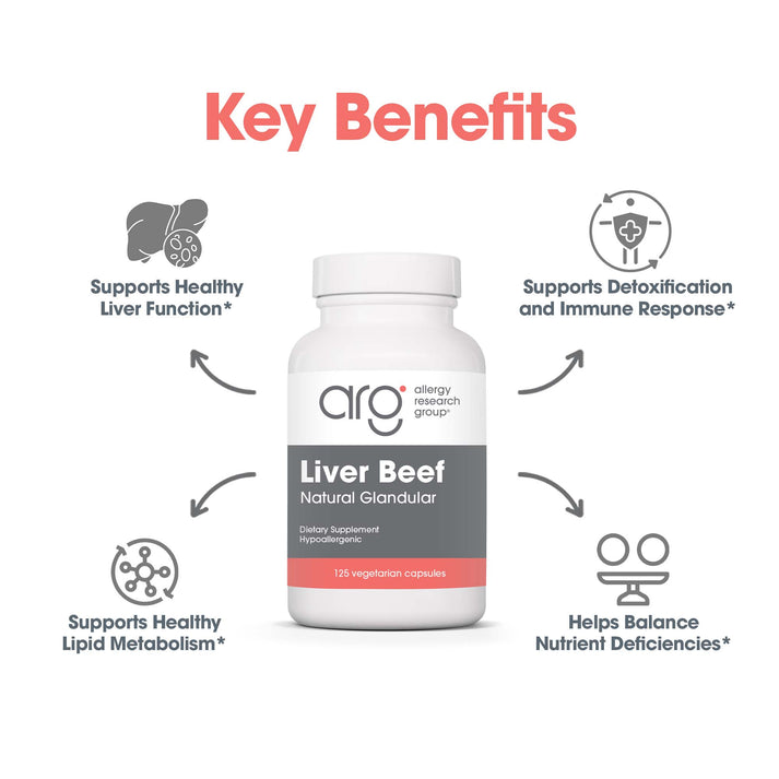 Liver Beef - suggested use: 2 capsules daily with meals
