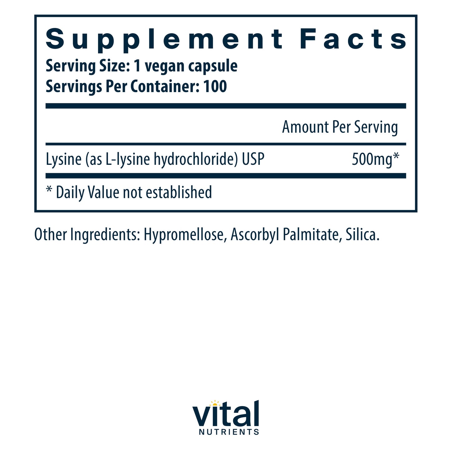 Lysine 500mg