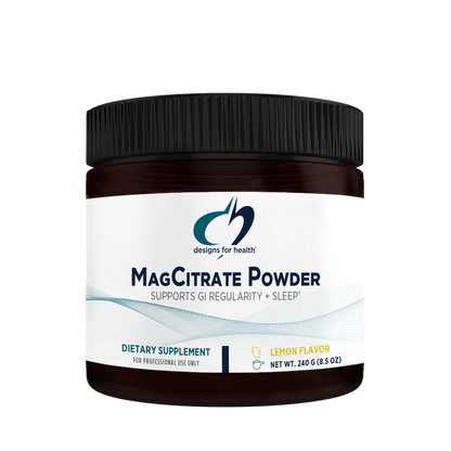 MagCitrate Powder 240 g (8.5 oz) powder supplement facts image