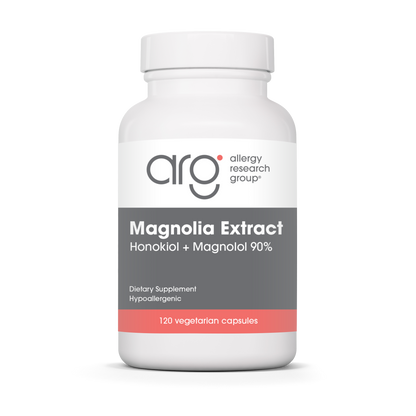 Allergy Research Group Magnolia Extract - 120 egetarian capsules bottle front label
