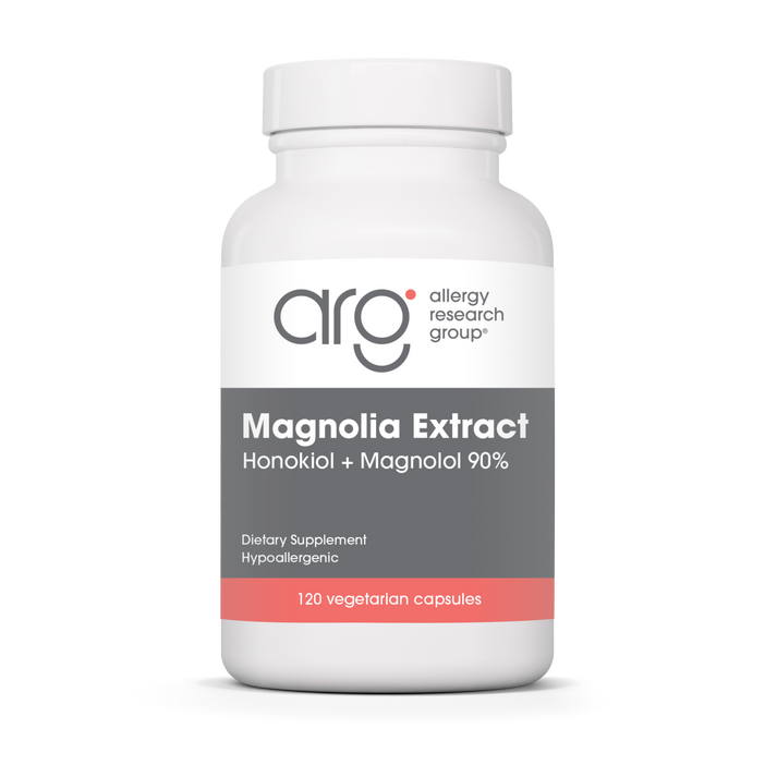 Allergy Research Group Magnolia Extract - 120 egetarian capsules bottle front label