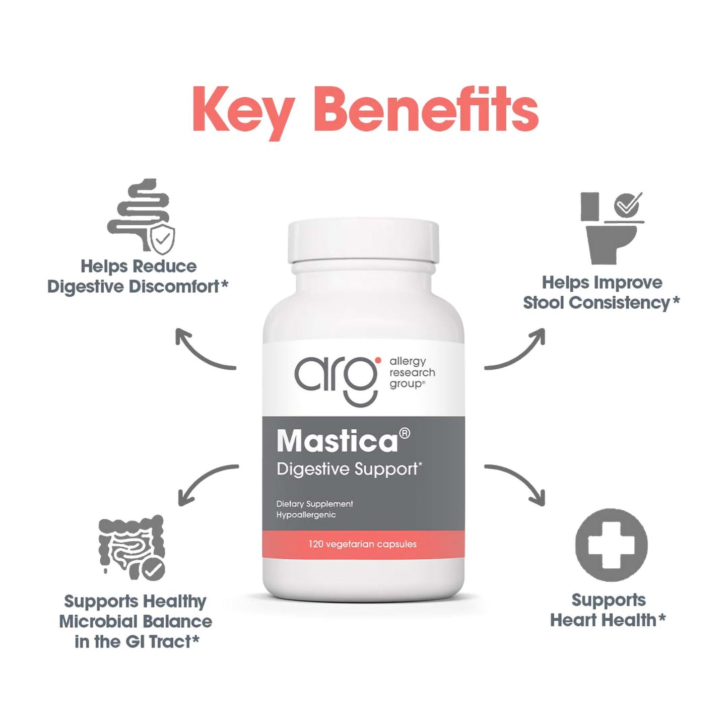 Mastica® - suggested use: 1 capsule twice daily between meals