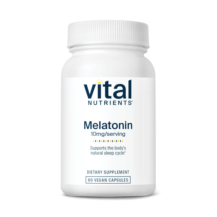 Vital Nutrients Melatonin 10mg/serving dietary supplement.