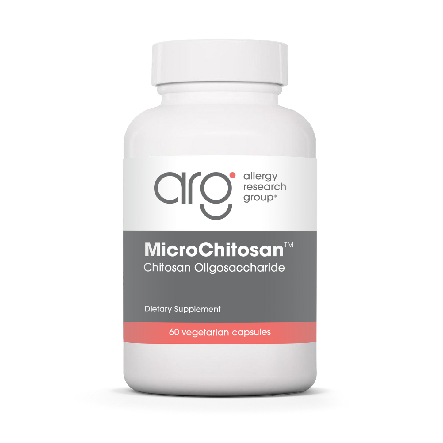 Allergy Research Group MicroChitosan™ - 60 vegetarian capsules bottle front label