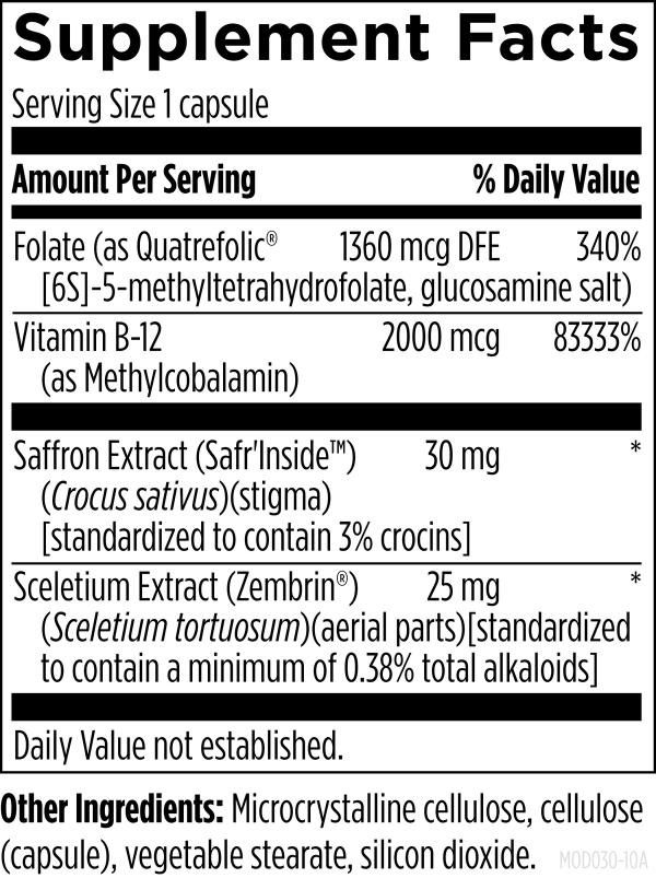 Mood-Stasis™ 30 capsules supplement facts image
