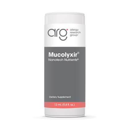 Allergy Research Group Mucolyxir® - 12 mL (0,4 fl. oz.) bottle front label