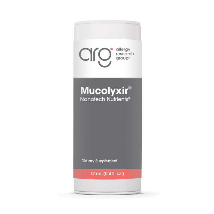 Allergy Research Group Mucolyxir® - 12 mL (0,4 fl. oz.) bottle front label