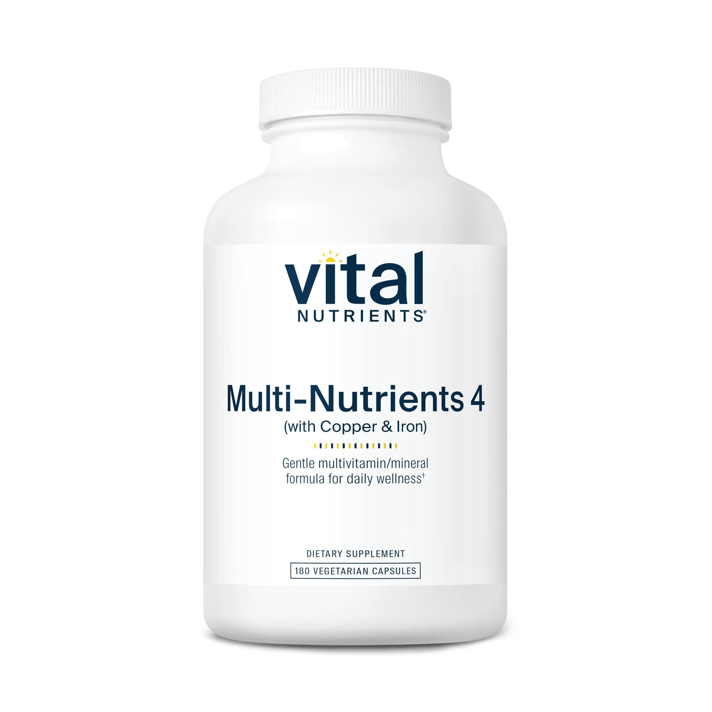 Vital Nutrients Multi-Nutrients 4 Citrate/Malate Formula (with Copper & Iron) dietary supplement.