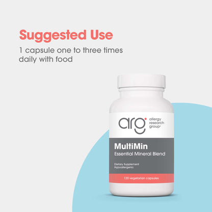 MultiMin - suggested use: 1 capsule one to three times daily with food