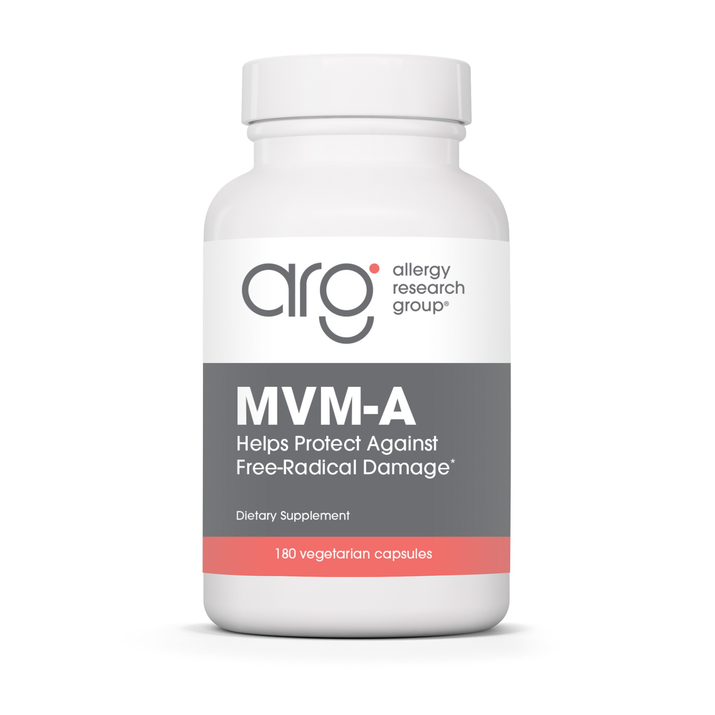 Allergy Research Group MVM-A - 180 vegetarian capsules bottle front label