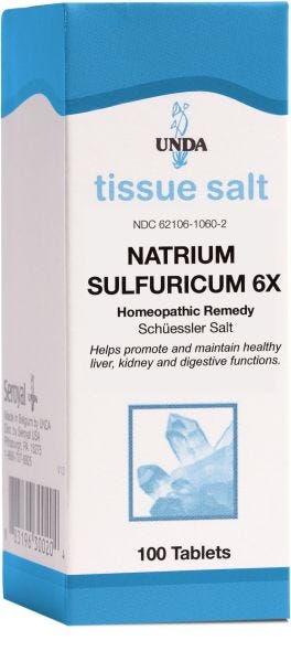 19211-100U | Natrium Sulfuricum 6X (Salt)
