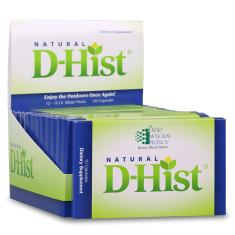Natural D-Hist® Blister Packs supplement facts image