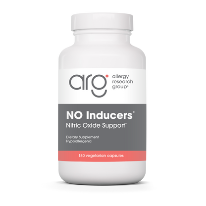Allergy Research Group NO Inducers* - 180 vegetarian capsules bottle front label