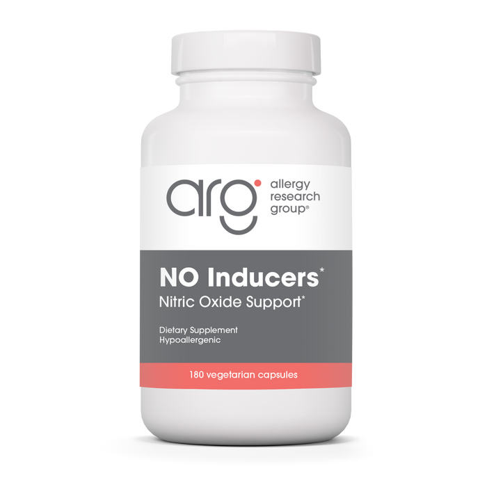 Allergy Research Group NO Inducers* - 180 vegetarian capsules bottle front label