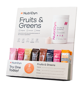NutriDyn Fruits & Greens Display w/ To Go pkts
