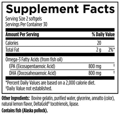 Omega 3 Hi-Po supplement facts image