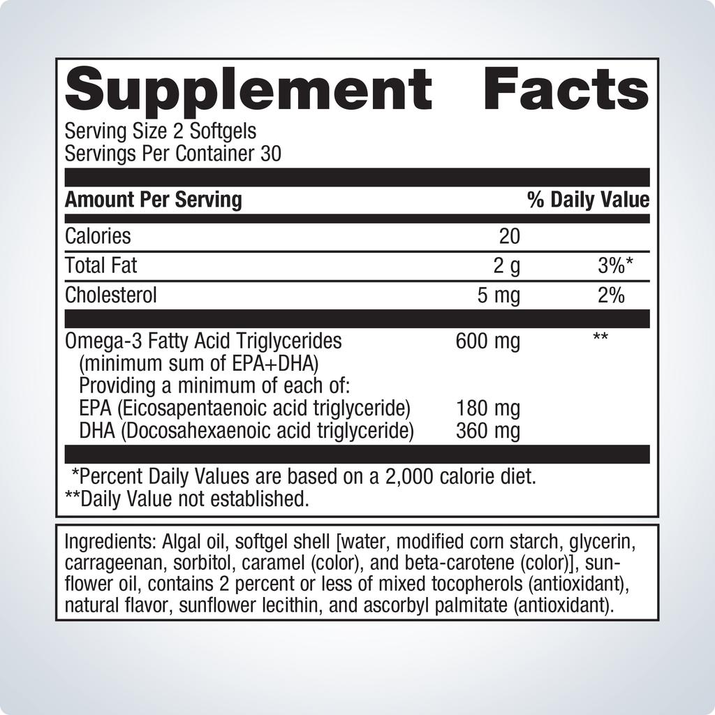 OmegaGenics® Algae Omega-3s