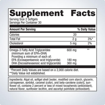 OmegaGenics® Algae Omega-3s