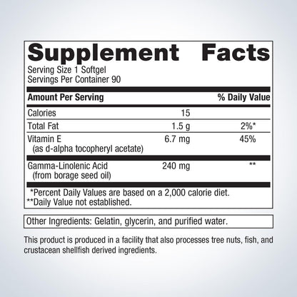 OmegaGenics® Borage Seed GLA Oil 240 mg