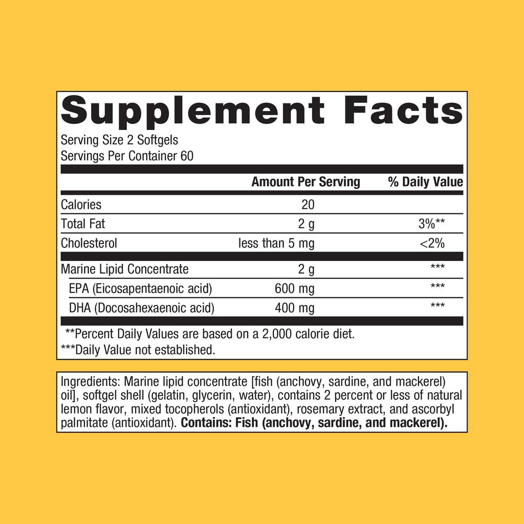 OmegaGenics® Fish Oil EPA-DHA 500 mg