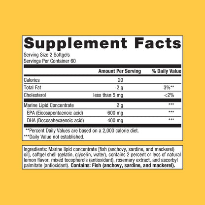 OmegaGenics® Fish Oil EPA-DHA 500 mg