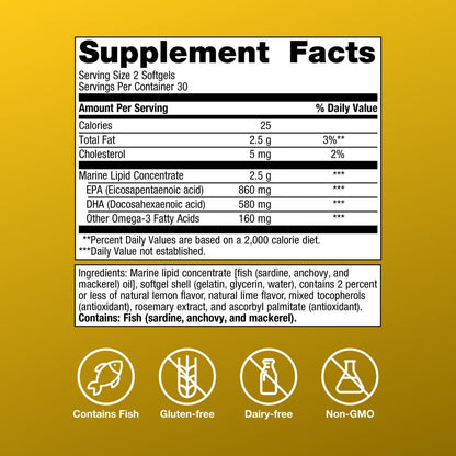 OmegaGenics® Fish Oil EPA-DHA 720 mg