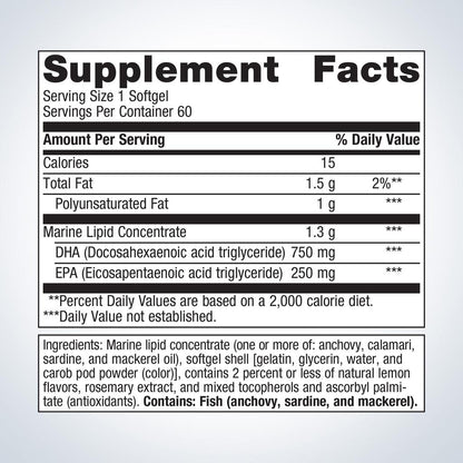 OmegaGenics® Fish Oil Neuro 1000 mg