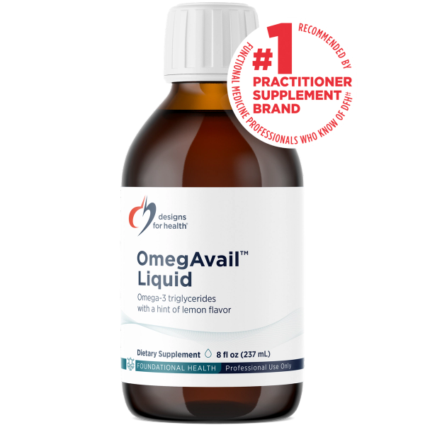 OmegAvail™ Liquid 8 fl oz (237 mL) liquid bottle image