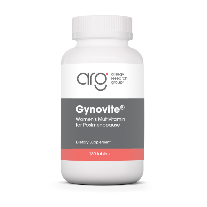 Gynovite women's multivitamin for postmenopause bottle with 180 tablets for daily nutritional support