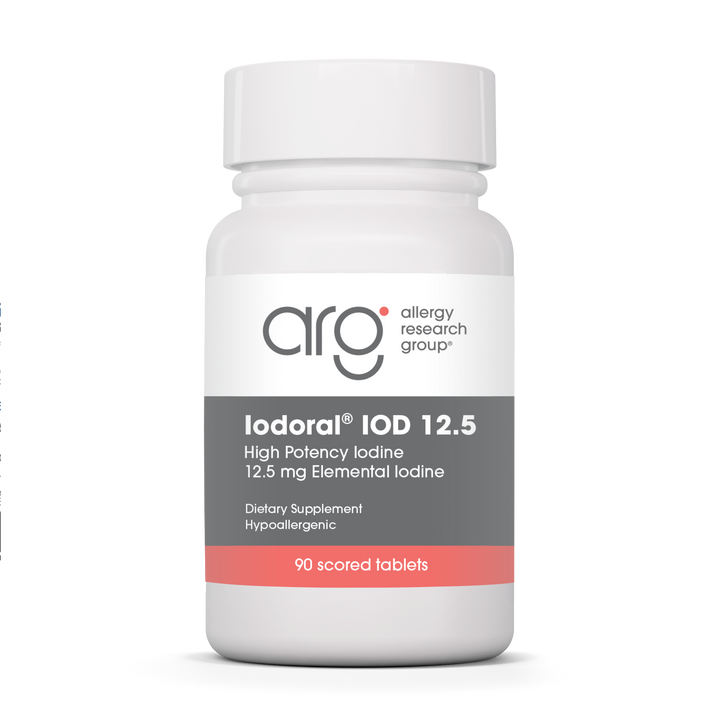 Allergy Research Group Optimox® Iodoral® 12.5 mg - 90 scored tablets bottle front label