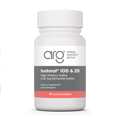 Allergy Research Group Optimox® Iodoral® 6.25 mg - 90 scored tablets bottle front label