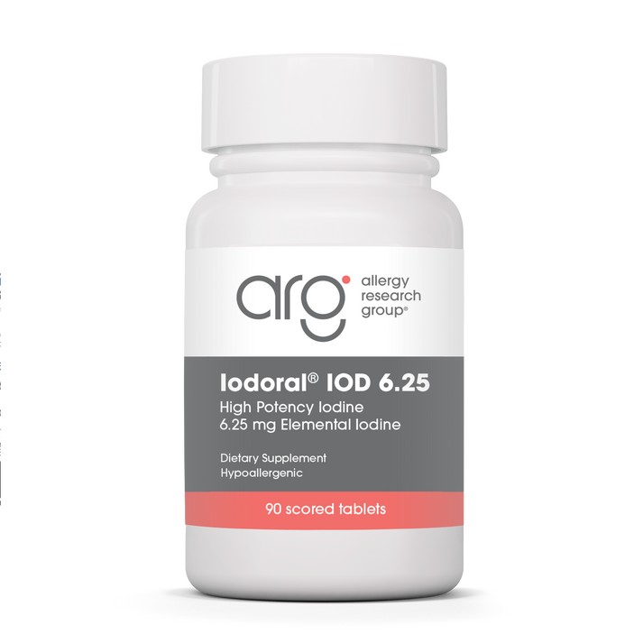 Allergy Research Group Optimox® Iodoral® 6.25 mg - 90 scored tablets bottle front label