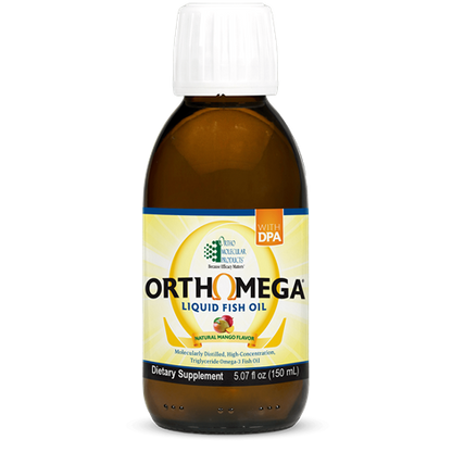 Orthomega® Liquid Fish Oil- Mango supplement facts image