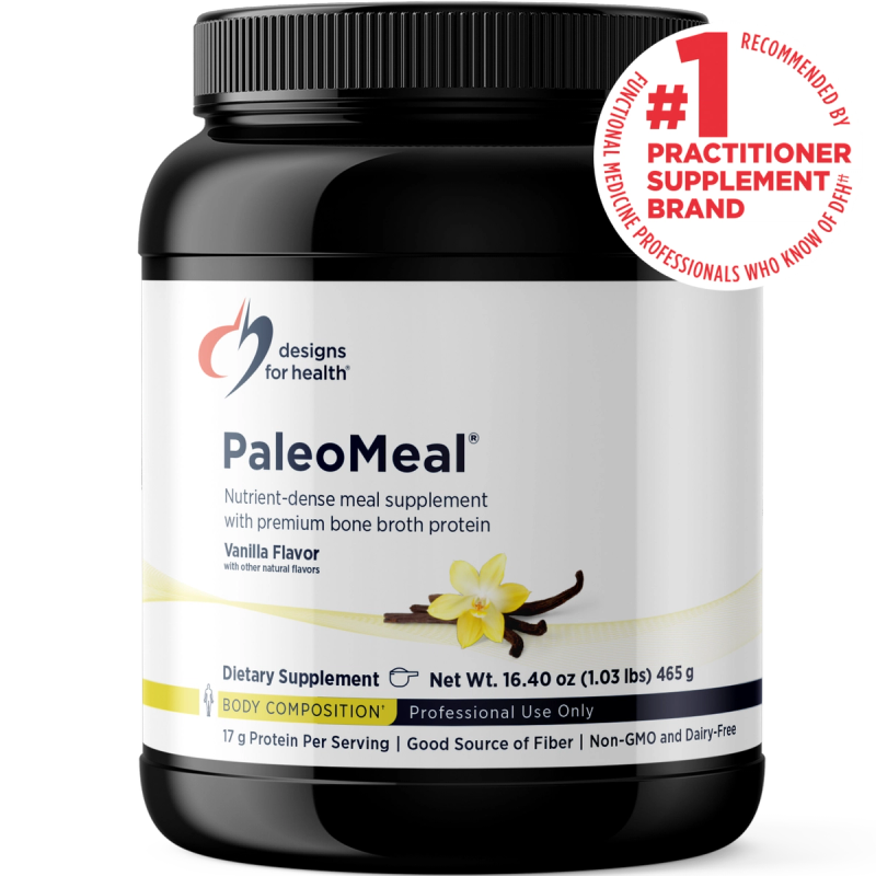 PaleoMeal® Vanilla, 480 g (1.1 lb) powder bottle image
