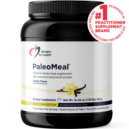 PaleoMeal® Vanilla, 480 g (1.1 lb) powder bottle image