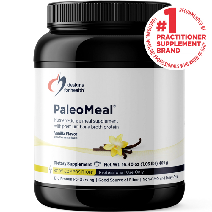 PaleoMeal® Vanilla, 480 g (1.1 lb) powder bottle image