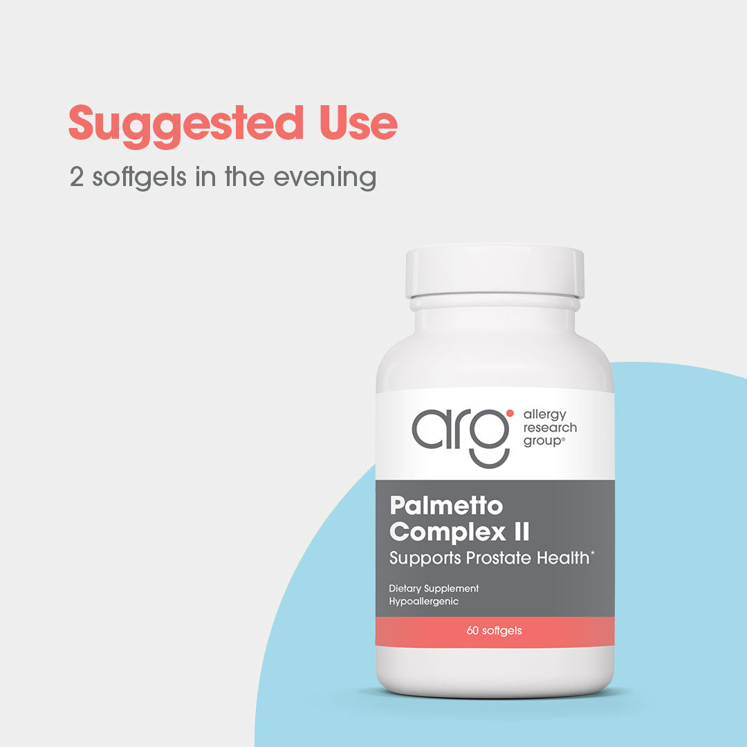 Palmetto Complex II - suggested use: 2 softgels in the evening