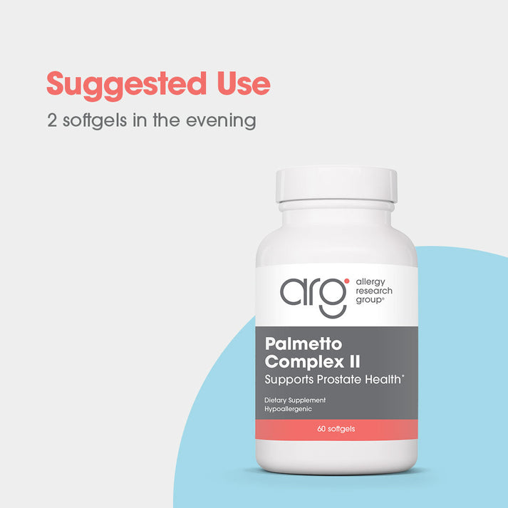 Palmetto Complex II - suggested use: 2 softgels in the evening