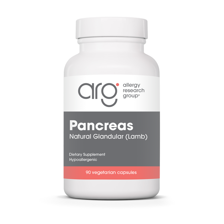 Allergy Research Group Pancreas Lamb - 90 vegetarian capsules bottle front label