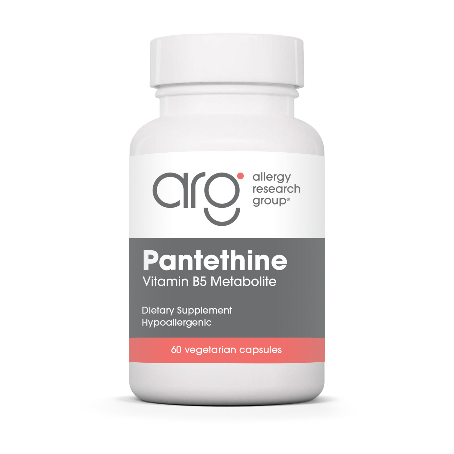 Allergy Research Group Pantethine - 60 vegetarian capsules bottle front label