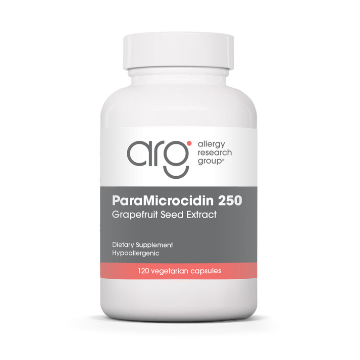 Allergy Research Group ParaMicrocidin 250 mg - 120 vegetarian capsules bottle front label