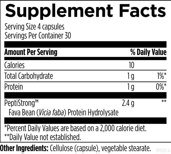 Performance Peptides Supplement Facts Image
