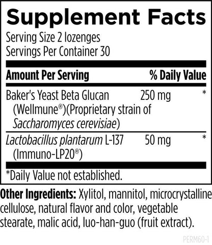 Periommune™ supplement facts image