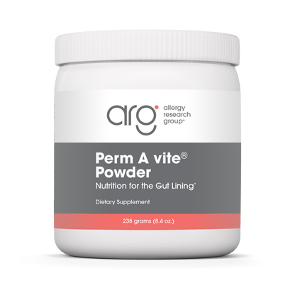 Allergy Research Group Perm A vite Powder jar, 238 grams for gut lining nutrition and gastrointestinal support