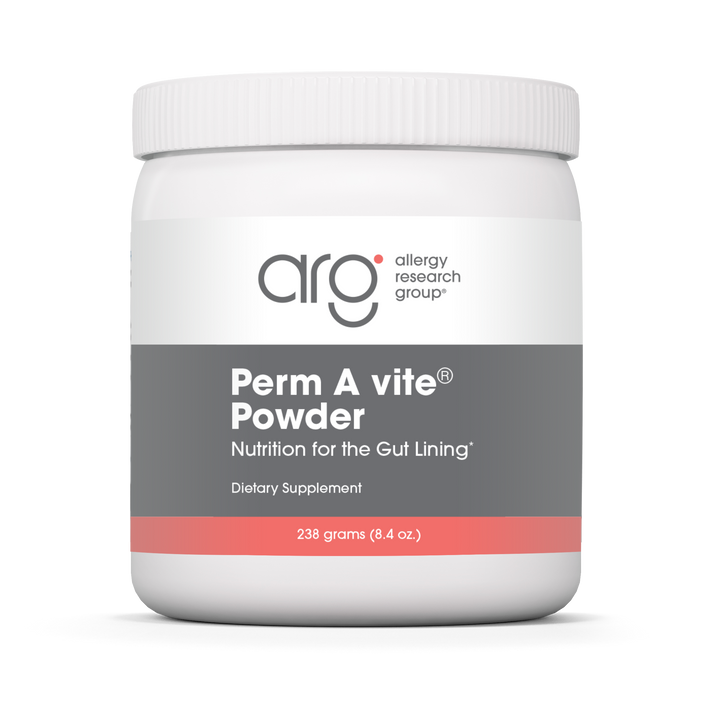Allergy Research Group Perm A vite Powder jar, 238 grams for gut lining nutrition and gastrointestinal support