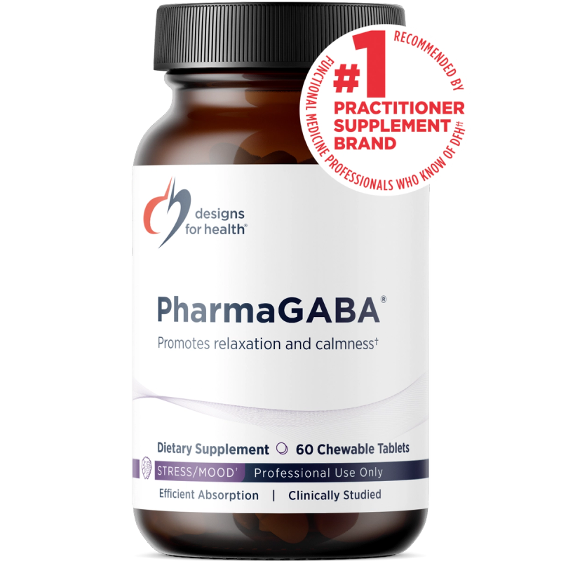 PharmaGABA® 60 chewable tablets bottle image